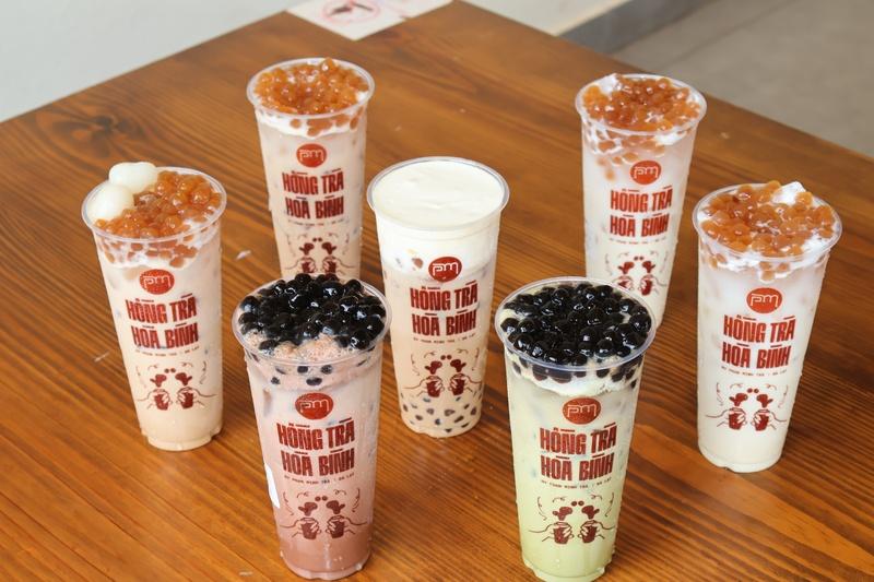 trải nghiệm thưởng thức trà sữa nguyên lá